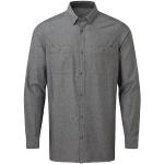 Grå Premier Økologiske Bæredygtige Langærmede skjorter i Bomuld Med lange ærmer Størrelse XL til Herrer 