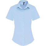 Blå Kortærmede skjorter i Poplin med korte ærmer Størrelse 3 XL til Herrer 