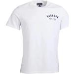 Hvide Elegant Barbour T-shirts i Bomuld Størrelse XL til Herrer 