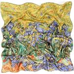 Prettystern Ladies Silk Scarf with Van Gogh Impressionism Art Motif, P995 - Irises