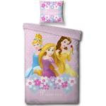 Prinsesse junior sengetøj 100x140 cm - Disney prinsesser sengesæt - 2 i 1 design - 100% bomuld