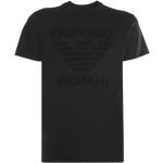Sorte Armani Emporio Armani T-shirts med rund hals med rund udskæring med korte ærmer Størrelse XL til Herrer 