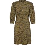 Printed Fitted Button-Through Dress Scotch & Soda Green