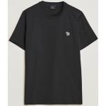 Sorte Klassiske Paul Smith Paul Økologiske Bæredygtige Kortærmede t-shirts i Bomuld med korte ærmer Størrelse XL med Zebra mønster til Herrer 