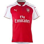 PUMA Arsenal FC Men's Football Home Shirt Replica with Sponsor Logo Red High Risk Red/White/Victory Gold Size:L