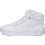 Hvide Streetwear Puma Carina Sneakers med velcro i Læder Med velcro Størrelse 36 til Damer 