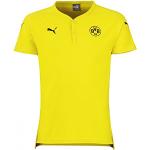 Flerfarvede Borussia Dortmund Puma Casuals T-shirts i Bomuld Størrelse XL 