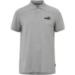 Grå Puma Essentials Kortærmede polo shirts i Bomuld Størrelse XL til Herrer på udsalg 