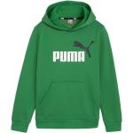 Puma HÃ¦ttetrÃ¸je - Ess+ Logo hoodie FL B - Archive Green