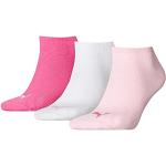 Puma Men’s Unisex Socks, Plain Pack of 3 (Puma Unisex Sneaker Plain 3p) - Pink Lady Not Applicable, size: 39-42