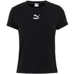Sorte Puma Kortærmede t-shirts i Jersey med rund udskæring med korte ærmer Størrelse XL til Damer 