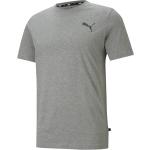 Grå Puma Essentials T-shirts med rund hals i Bomuld med rund udskæring Størrelse XL til Herrer på udsalg 