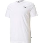 Hvide Puma Essentials T-shirts med rund hals i Bomuld med rund udskæring Størrelse XXL til Herrer på udsalg 