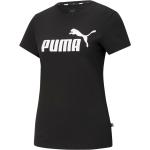 Sorte Puma Essentials Kortærmede t-shirts i Bomuld med rund udskæring med korte ærmer Størrelse XL til Damer på udsalg 