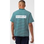 Puma Green T-shirts i Bomuld Størrelse XL med Striber til Herrer 