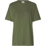Munthe Økologiske Bæredygtige T-shirts med rund hals i Bomuld med rund udskæring med korte ærmer Størrelse XL til Damer på udsalg 