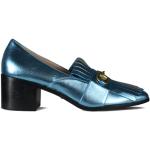 Blå Gucci Højhælede sko i Læder Hælhøjde 5 - 7 cm Størrelse 36 til Damer på udsalg 