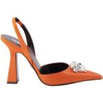 Orange Elegant VERSACE Pumps Med elastik med spidse skosnuder Størrelse 39.5 til Damer på udsalg 
