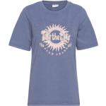 Blå PULZ Kortærmede t-shirts med korte ærmer Størrelse XL 