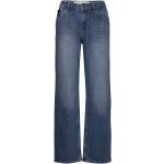 Blå PULZ Relaxed fit jeans Størrelse XL til Damer på udsalg 