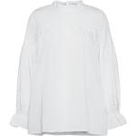 Hvide PULZ Bluser Med lange ærmer Størrelse XL til Damer på udsalg 
