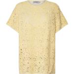 Rahkel Unikko Tops T-shirts & Tops Short-sleeved Yellow Marimekko
