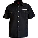 Sorte Rammstein Kortærmede skjorter Button down med korte ærmer Størrelse XL 