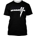 Sorte Rammstein T-shirts med tryk i Bomuld Størrelse XL til Herrer 