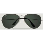 Klassiske Ray Ban Aviator Spejleffekt solbriller i Metal Størrelse XL til Herrer 
