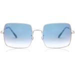 Sølvfarvede Ray Ban Firkantede solbriller Størrelse XL til Damer på udsalg 