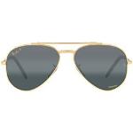 Guldfarvede Ray Ban Polariserede solbriller Størrelse XL til Herrer 