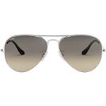 Sølvfarvede Klassiske Ray Ban Spejleffekt solbriller Størrelse XL til Herrer på udsalg 
