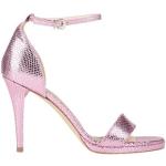 Pinke Rebel Queen Sommer Sandaler med hæl med Glitter med rem Størrelse 40 med Slangeprint til Damer 