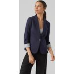 Blå Klassiske Vero Moda Navy Blazere i Polyester Størrelse XL til Damer på udsalg 