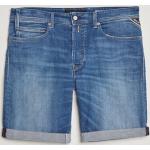 Blå Replay Denim shorts i Denim Størrelse XL til Herrer 