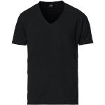 Sorte Replay Kortærmede t-shirts i Bomuld med V-udskæring med korte ærmer Størrelse XL til Herrer 