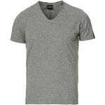 Grå Replay Kortærmede t-shirts i Bomuld med V-udskæring med korte ærmer Størrelse XL til Herrer 