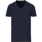 Blå Replay Kortærmede t-shirts i Bomuld med V-udskæring med korte ærmer Størrelse XL til Herrer 