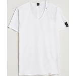 Hvide Replay Kortærmede t-shirts i Bomuld med V-udskæring med korte ærmer Størrelse XL til Herrer 
