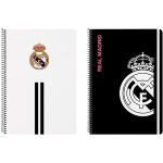 Ringbog Real Madrid C.F. Hvid Sort A4
