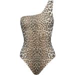 Roberto Cavalli Badedragter i Jersey One shoulder Størrelse XL med Leopard til Damer på udsalg 