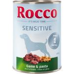 Rocco Sensitive 12 x 400 g - Blandet pakke II: Lam & Vildt