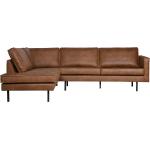 Cognacfarvede Moderne BePureHome Chaiselong sofaer i Læder 