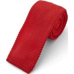 Røde Casual Strikkede slips Størrelse XL 