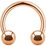 Rose Gold Horseshoe Piercing - 9 Sizes (1.0 mm 1.2 mm 1.6 mm) Lip Piercing, Helix, Septum, Tragus, Belly Button Piercing, Ear, Nose, etc. - Horseshoe Circular Barbell Surgical Steel Rose Gold Ring &