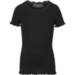 Sorte rosemunde T-shirts i Bomuld Størrelse XL 