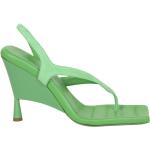 Grønne Gia Borghini Sommer Sandaler med hæl i Læder Hælhøjde over 9 cm Størrelse 38.5 til Damer på udsalg 