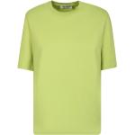 Grønne Klassiske The Attico Kortærmede t-shirts i Bomuld med Skulderpuder med korte ærmer Størrelse XL til Damer på udsalg 