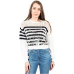 Hvide PINKO Sweaters i Blonde Størrelse XL med Striber til Damer på udsalg 