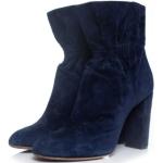 Midnatsblå Vintage Chloé Ankelstøvler Hælhøjde over 9 cm Størrelse 41 til Damer 